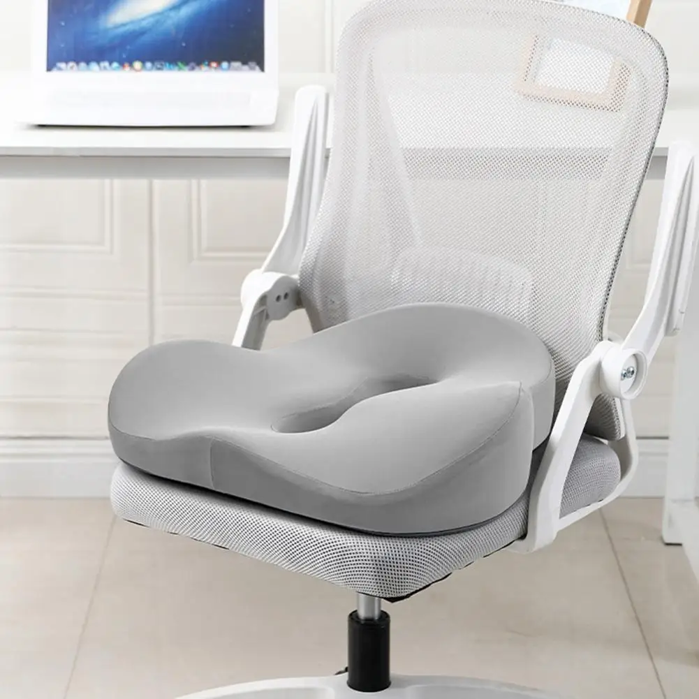 Pain Relief Seat Cushion Ergonomic Memory Foam Seat Cushion Breathable Pressure Relief Pad Wear-resistant Office Chair Comfort