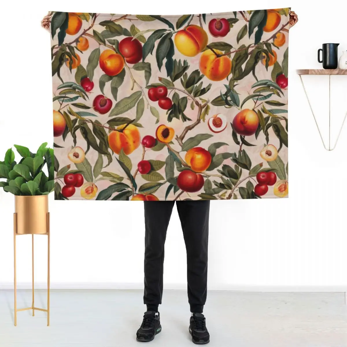 Vintage Fruit Pattern XXIII Throw Blanket Sofa Quilt Plaid Stuffeds Kid'S Comforter Nap Blankets
