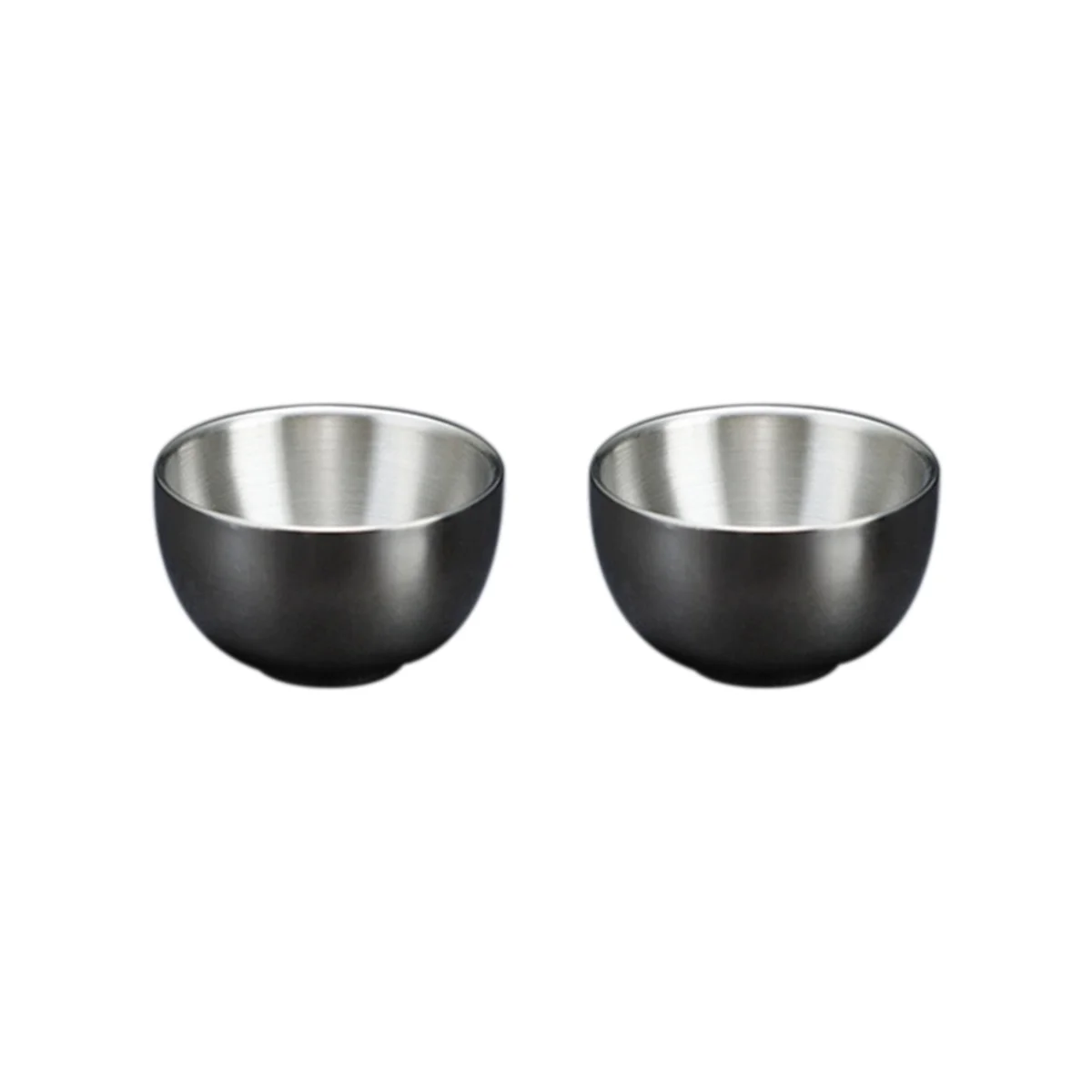 45ml Stainless Steel Sake Cup Double Layer Mini White Wine Cup for Tea Water Cups Industrial Style Kitchen Drinkware,B