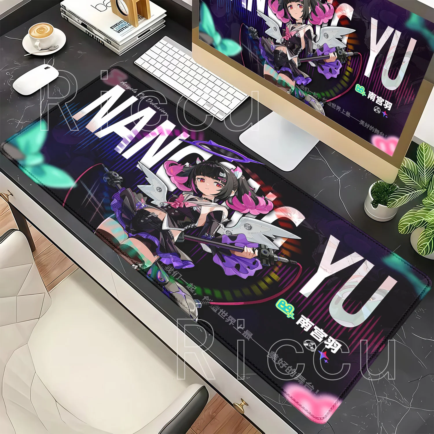 HD Printing Nangong Yu Ellen Joe Hoshimi Miyabi‌ ZZZERO Zenless Zone Zero Gaming Mouse Pad Non-slip Carpet Overlock XXL Desk Mat