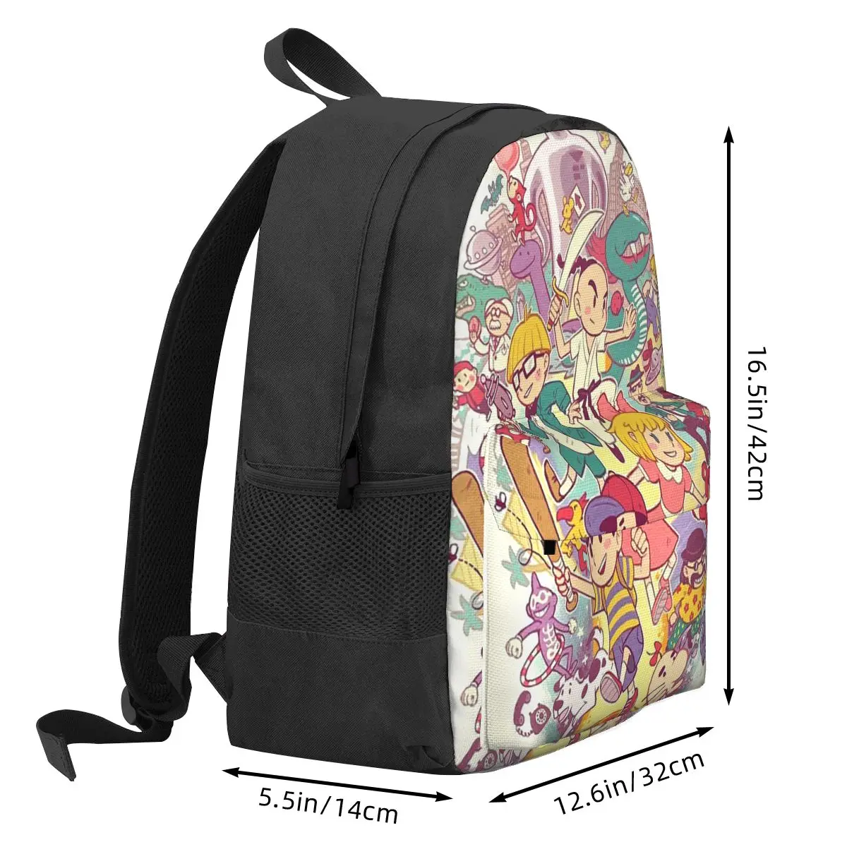 Earthbound Backpacks Boys Girls Bookbag Children School Bags Cartoon Kids Rucksack Laptop Rucksack Shoulder Bag Large Capacity