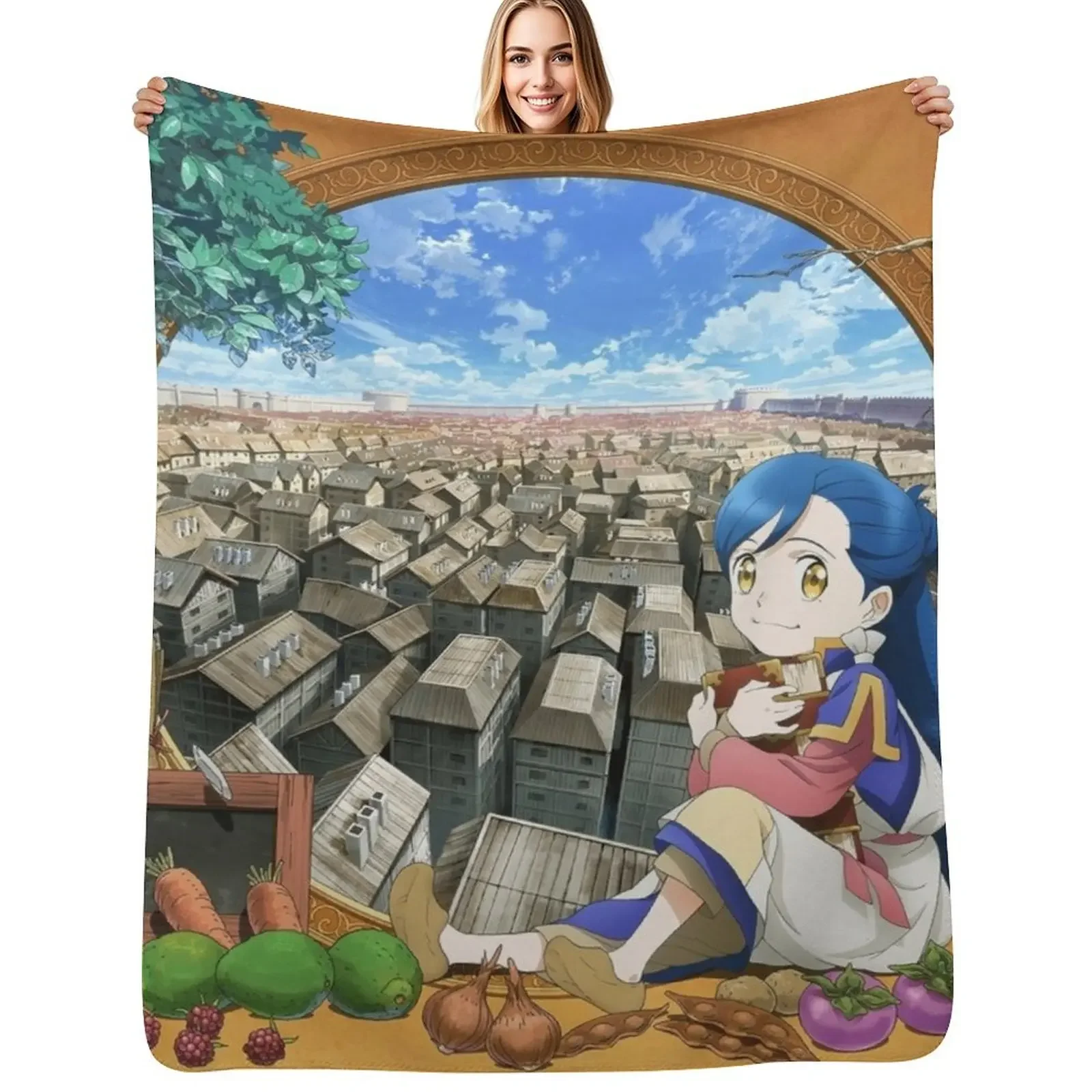 

Ascendance of a Bookworm 3 Throw Blanket Sofa Quilt bed plaid cosplay anime Blanket