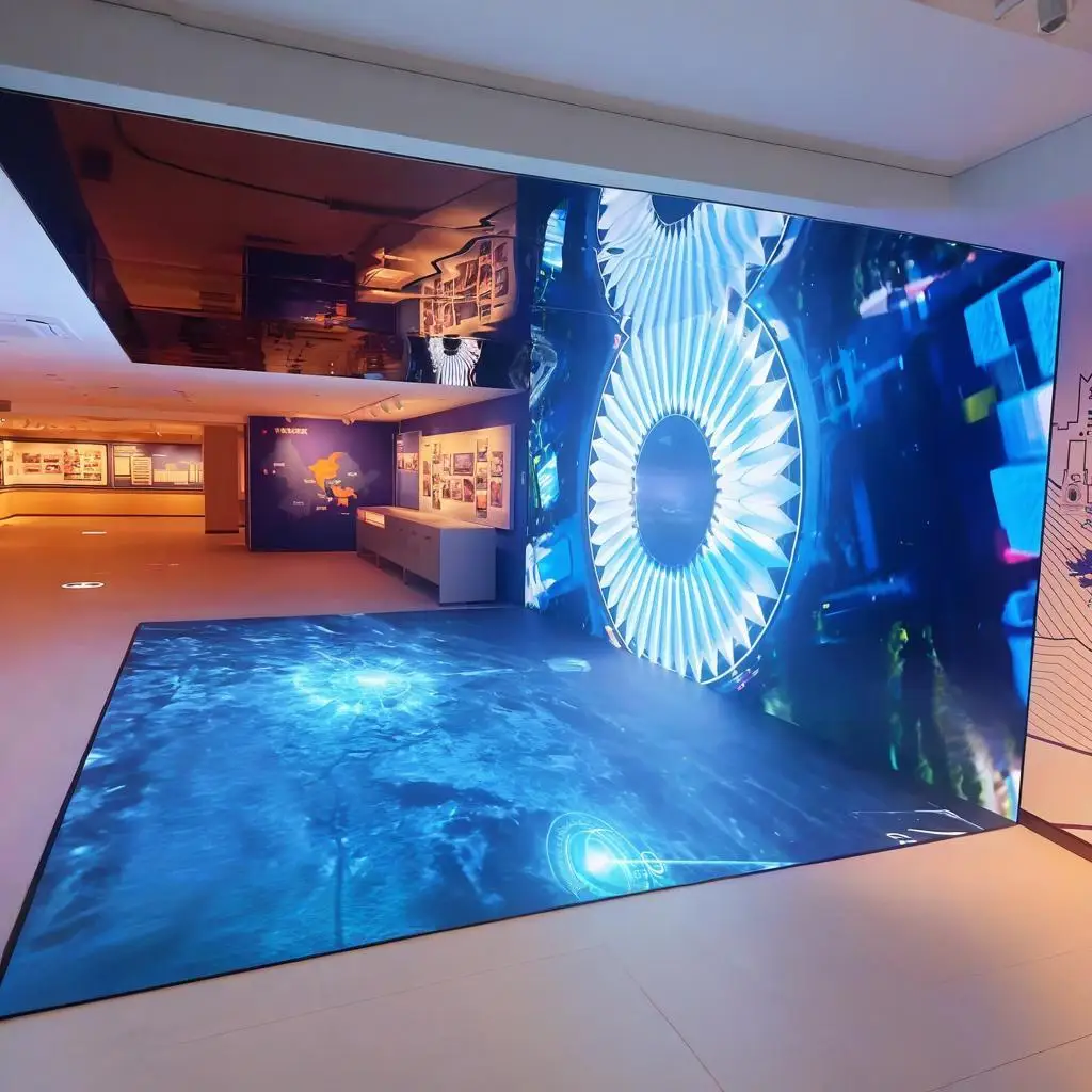 P2.9 P3.9 Interactive Floor LED Display Floor Screen Panels Wireless Video Tile Screen For Stage Dance Floor Mall