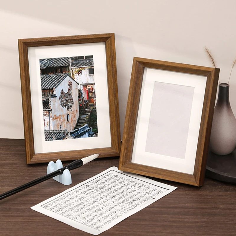 Wooden Photo Frame Display StandDecorative Picture Frame with Empty Frame Option Perfect for Memorable Moments and Home Decor