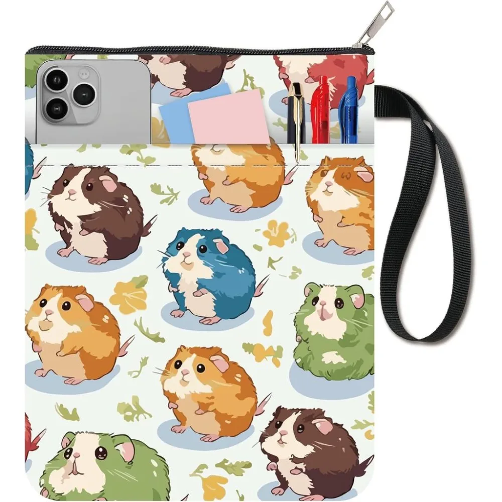 Front Pocket Book Covers for Paperback 11 X 8.7 Inch Cloth Pouch Protector Double Sided Washable Fabric Bookish Merch