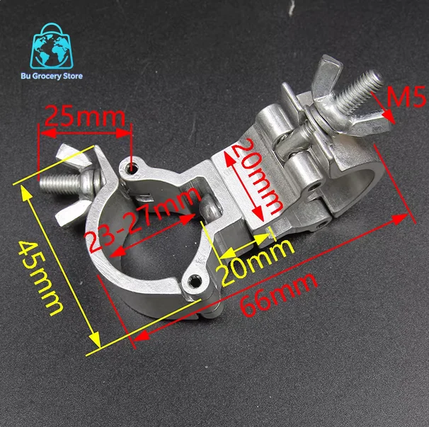 Aluminum Alloy Round Tube Cross Fastener Clamp - Universal Scaffolding Rotating Double Tube Fixed Buckle