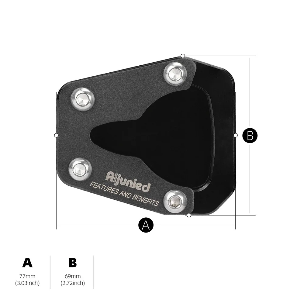 Motorcycle Side Support Enlarged Anti-slip Bracket Side Tripod For KOVE 450 Rally 2023