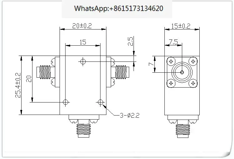 

Для радиочастотных и микроволновых систем: коаксиальный циркулятор RFTYT 2,4G — RF-ферит SMA, диапазон частот 1,8–6,0 ГГц, несколько вариантов сетевых