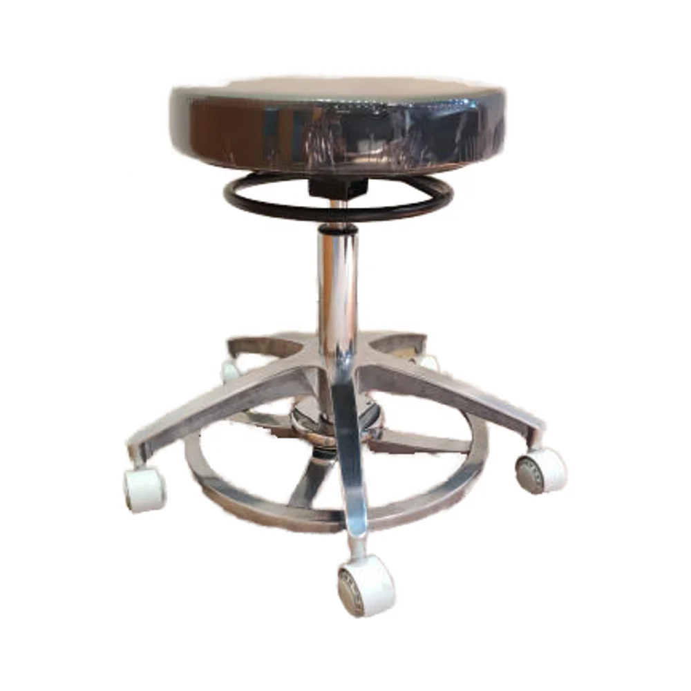 Ergonomic Adjustable-Height Active Wobble Stools Metal Spa Workshop Operation Chair Comfort Foot Control for Barber Chair Use