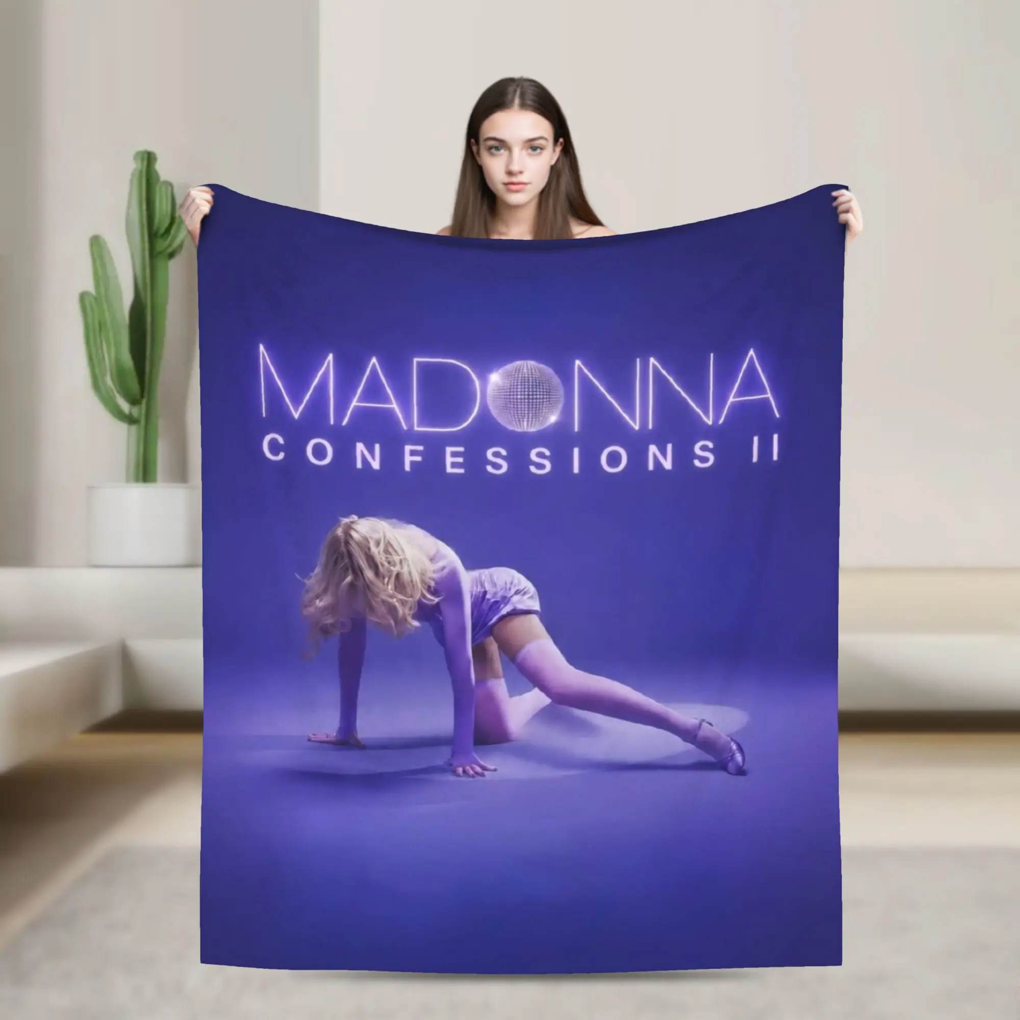 M-Madonnas Confessions II Blanket Multi-size Warm Cozy Fluffy  Throw Blankets for Sofa Couch and Bed
