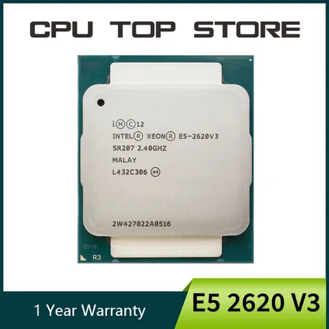 Intel Xeon E5 2620 V3 2.4GHz 6-Core 85W LGA 2011-3 SR207 2620V3 Processor cpu