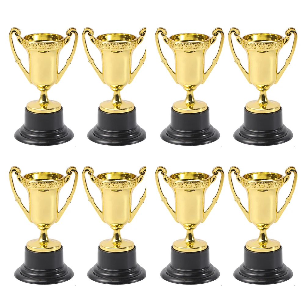 10 Pcs Children's Trophy Decorative Plastic Mini Delicate Small Cup Reward Supply Multi-function Sports Decorate