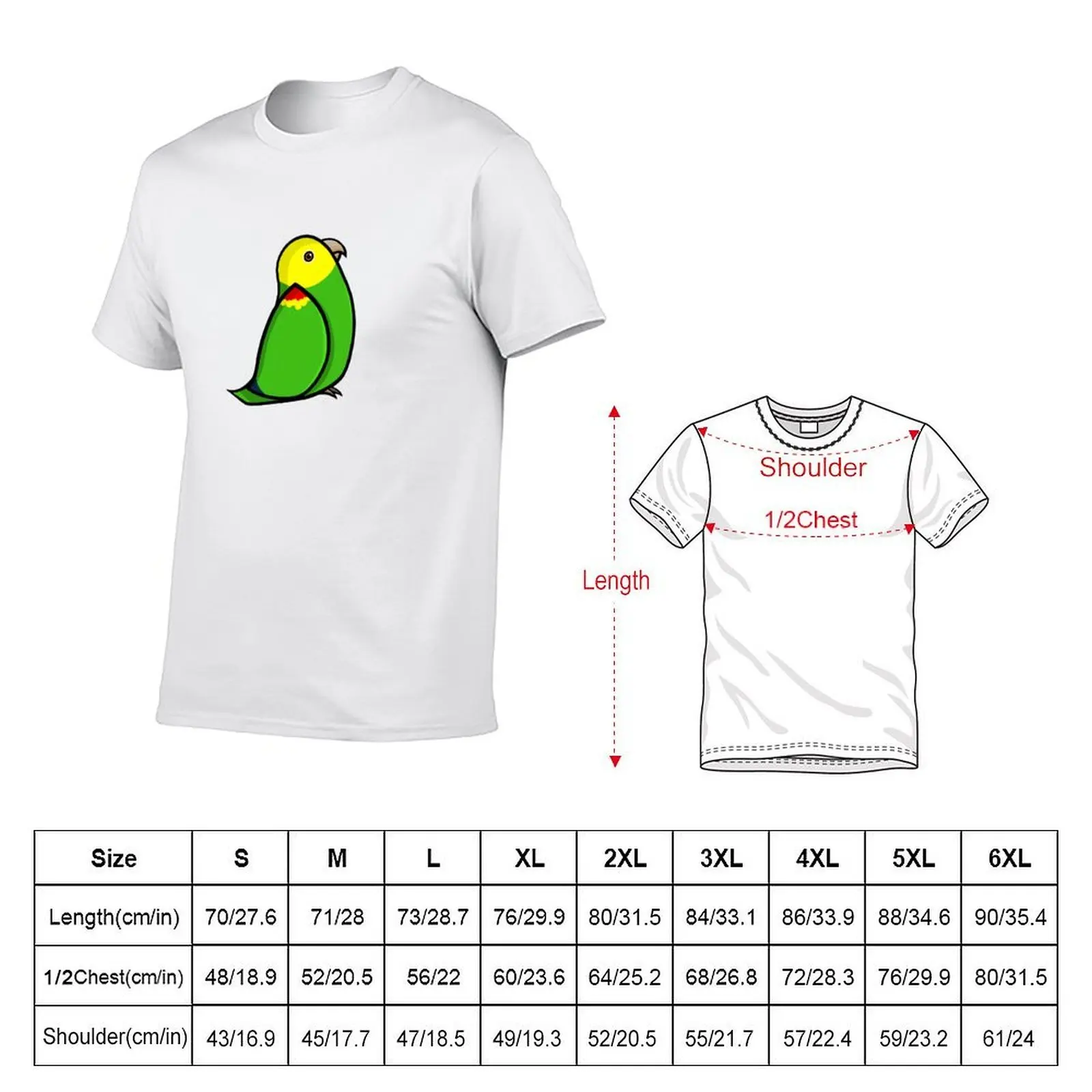 Double yellow-headed amazon T-Shirt croswit shirt man cute tops plain white t shirts men