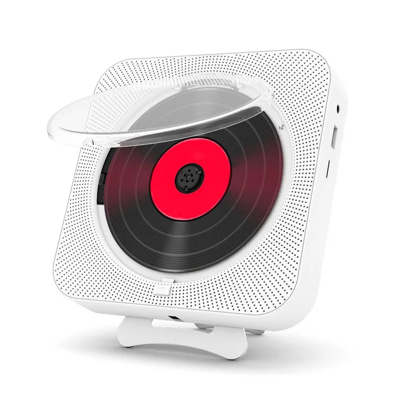 Household wall-mounted CD Bluetooth speaker, learning repeater, early education radio CD player, music player with cover mp3