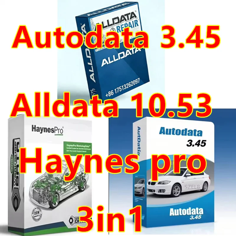 

Autodata 3.45+ Haynes pro（vivid2018）Auto Repair Software and Alldata 10.53 Tech Support for Cars and car +Installation Video