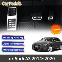 Couvre-pédales de voiture, frein à carburant, repose-pieds non alds, Audi A3 8V Sportback 2014 2015 2016 2017 2018 2019 2020