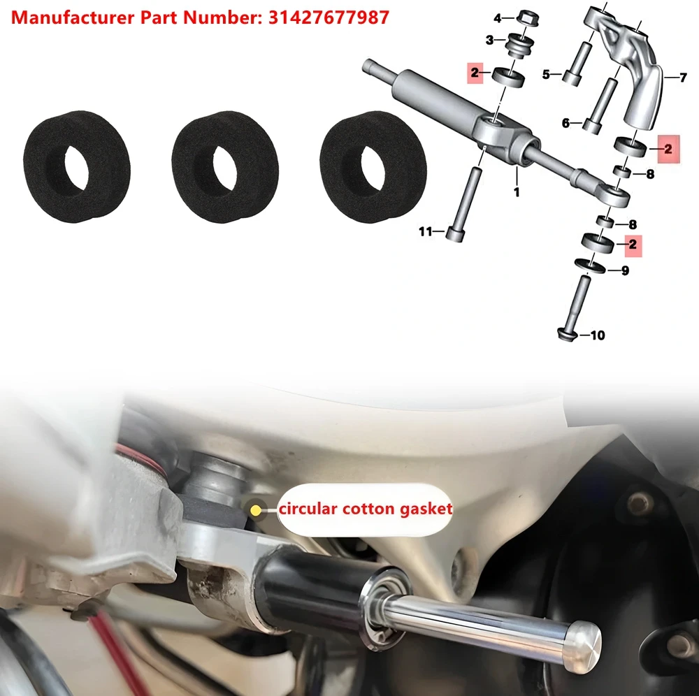 Motorcycle Steering Cushioning Cushion For BMW HP2 Sport R1200S K1200GT/RS F800S/R R1100R/S R850R K100RS K1 K1200LT 31427677987