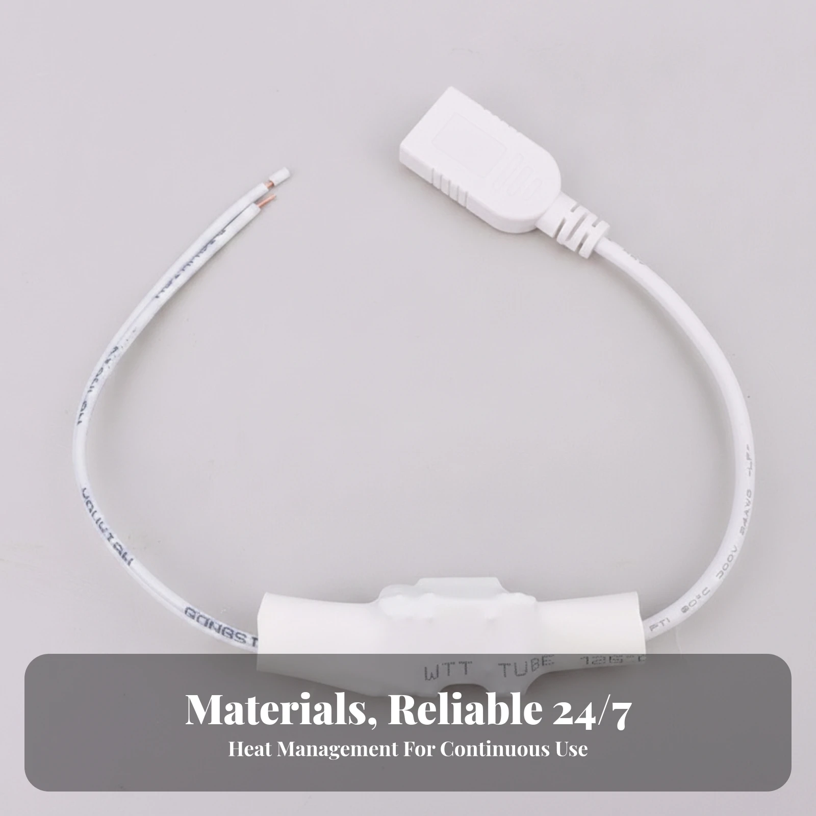 Wired USB Power Adapter with Bare Wire Leads Low Heat DC DC Converter Voltage Regulator High Efficiency Buck Module Flexible