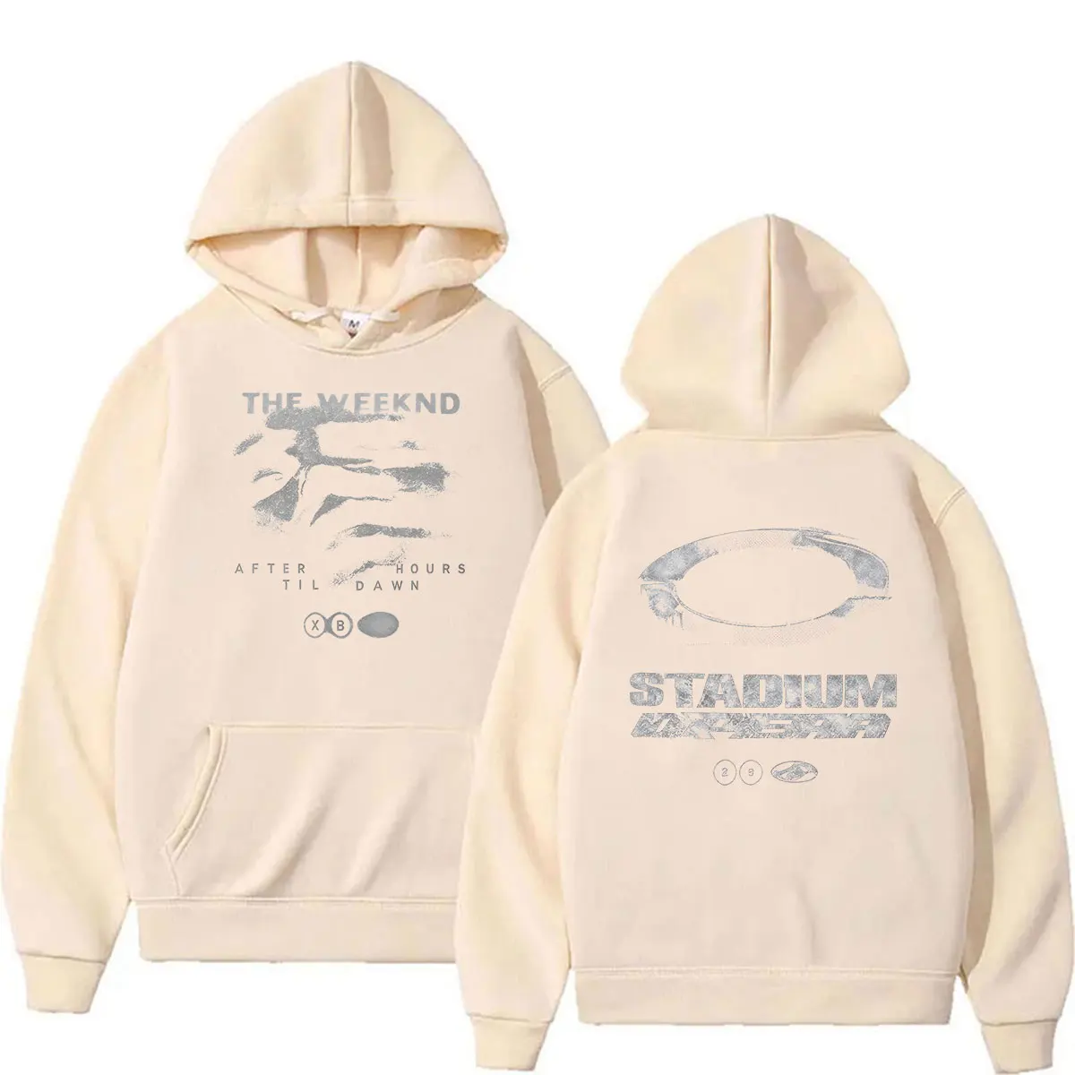 The Weeknd After Hours Til Dawn Stadium European Tour 2026 Hoodie Herren Hip-Hop Vintage Mode Pullover Sweatshirt Streetwear – Detail 6