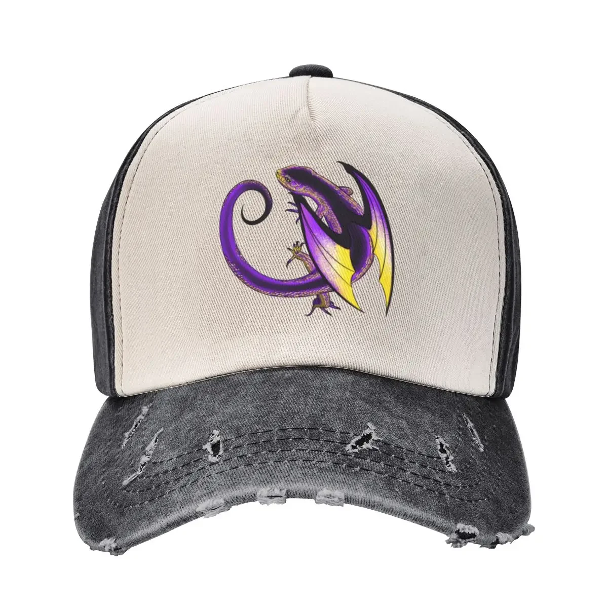 

Enby Pride DragonCap Baseball Cap beach hat luxury caps Vintage Women's Beach Outlet 2025 Men's