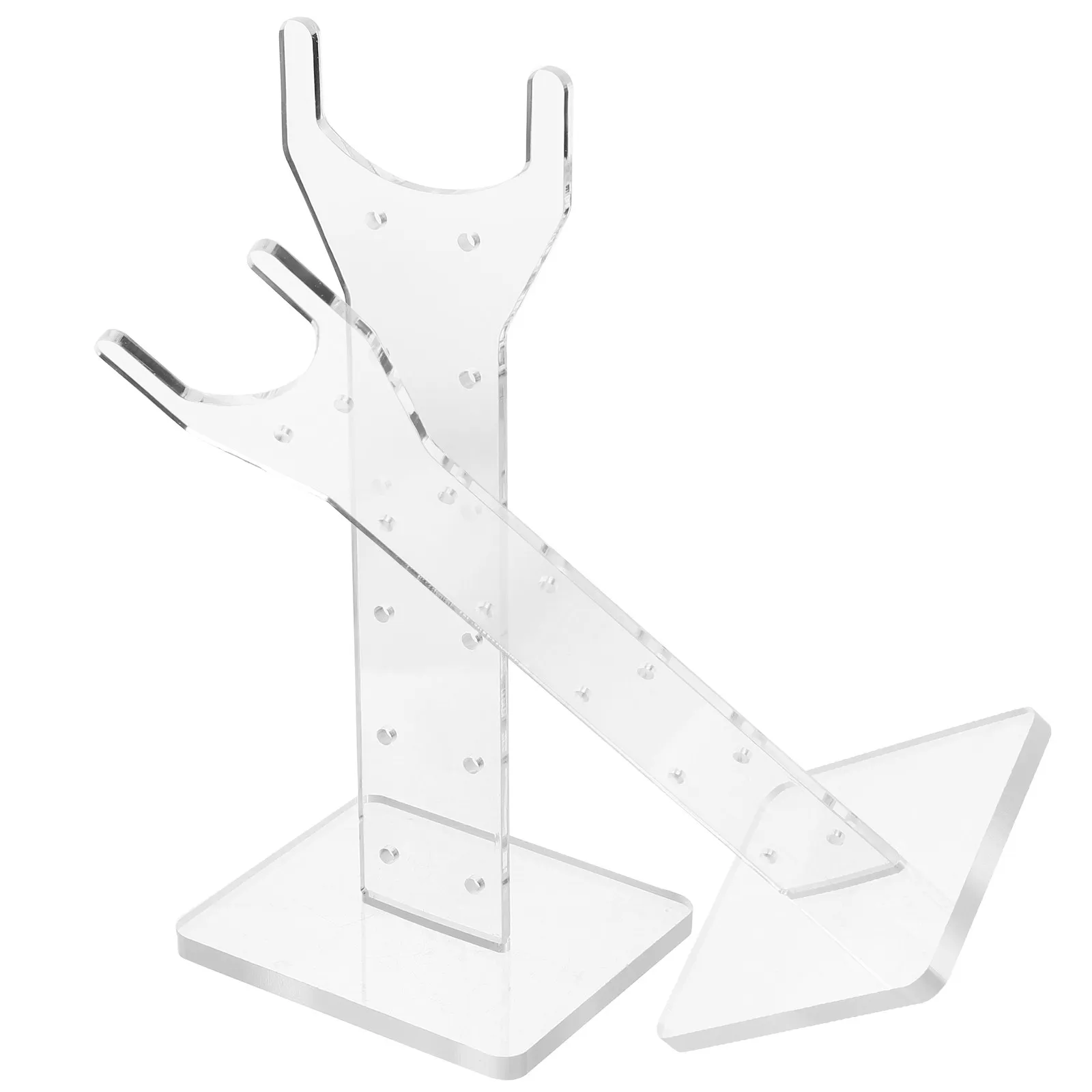 

1Pair Plants Lamp Stand Durable Acrylic Grow Lights Vertical Stand Indoor Greenhouse Growing Light Fixing Rack