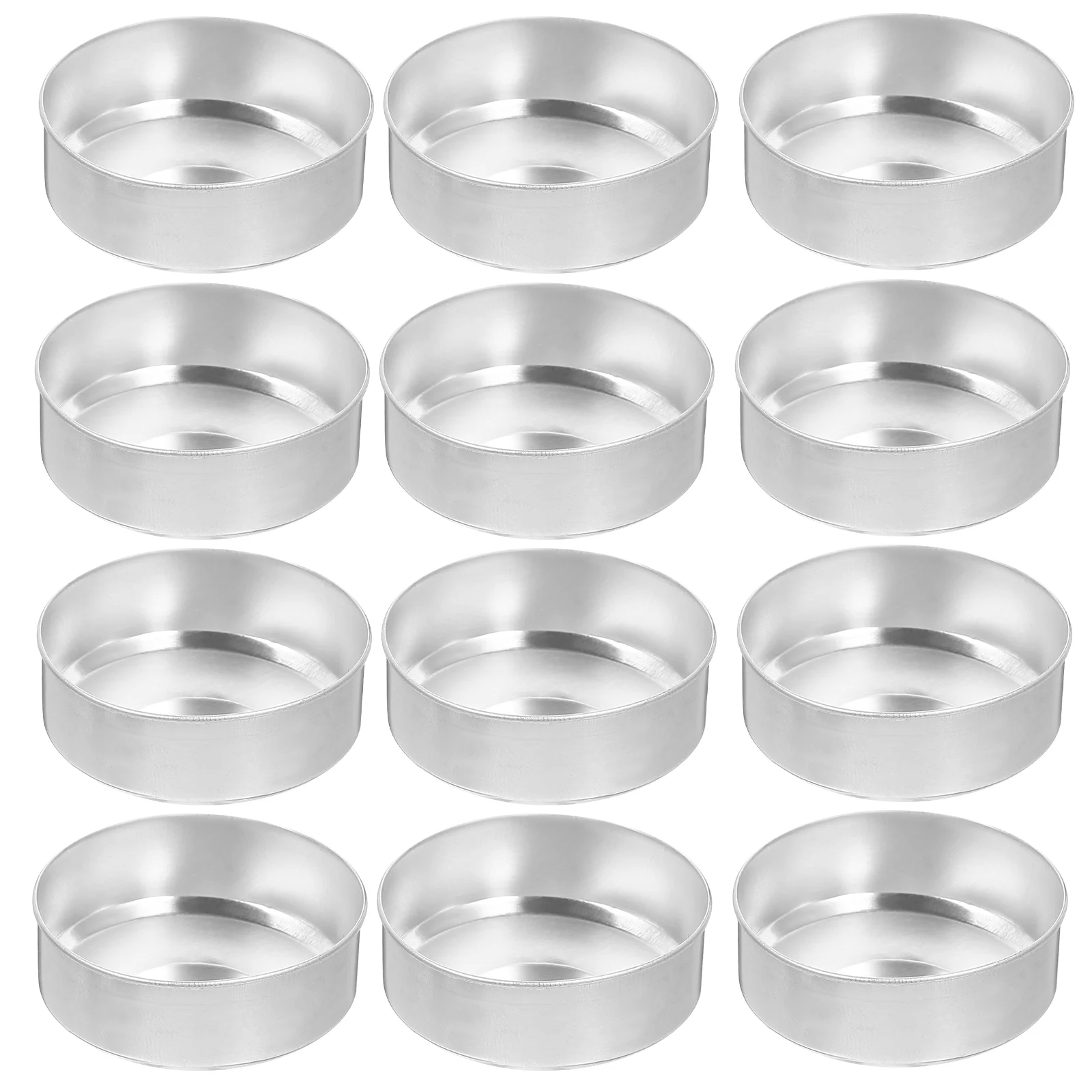 

200 Pcs Aluminum Tea Light Tins Round Storage Boxes Making Supplies Empty Cases Sealing Strip Containers Craft