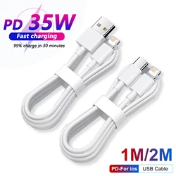 PD 35W USB Cable For iPhone15 14 13 12 11 Pro Max 7 8 14 Plus XS XR Fast Charging USB C Cable Charger Date Wire Accessories