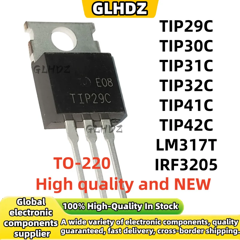 TO-220 10PCS TIP29C TIP30C TIP31C TIP32C TIP41C TIP42C LM317T IRF3205 High quality and NEW In stock