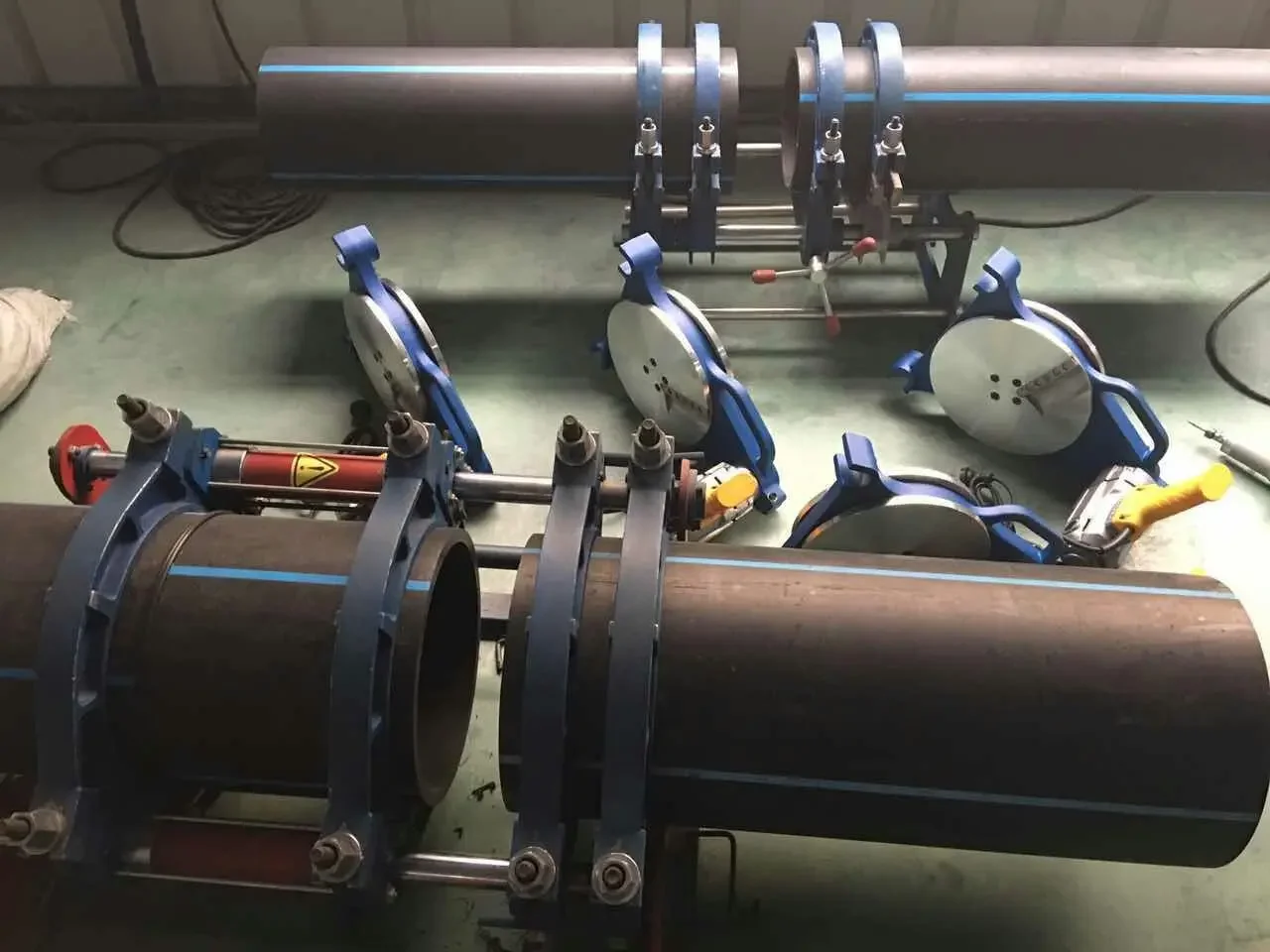 

Tube hot melt automatic butt welding machine double ring four ring welding machine