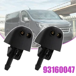 2PCS Car Front Windscreen Washer Jets Water Nozzles Spray 7700823915 For Renault Trafic II X83 Opel Vauxhall Vivaro Primastar