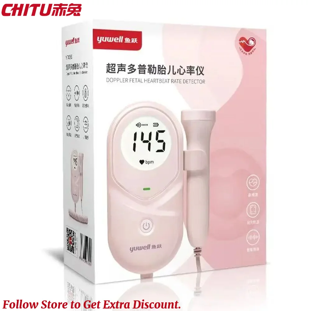 Detector de latido del corazón Doppler Fetal, ultrasonido bebes, Monitor de embarazo fetal doppler, ultrasonido portátil para mujeres embarazadas