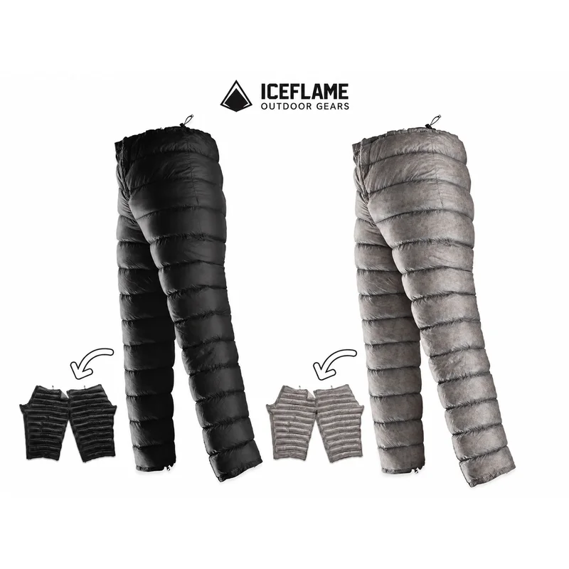 Ice Flame Down Pants Outdoor Camping Multifunctional Goose Down &  Duck Down Pants Portable Quilt Hiking Mountaineering