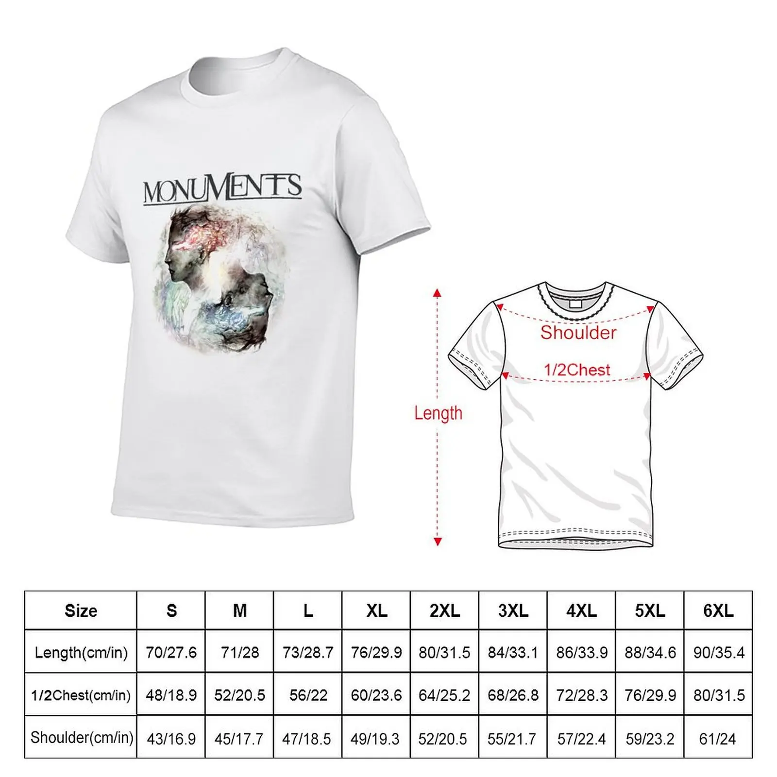 Monuments - Gnosis T-Shirt Plus Size Summer Short Sleeve T-Shirt