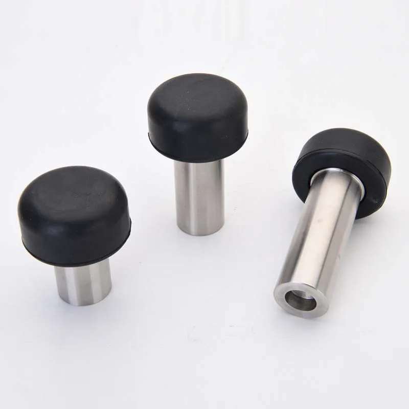 Solid Door Top 304 Stainless Steel Mute Door Touch Mushroom Head Block Shower Room Door Block Door Suction Door Stopper Wall