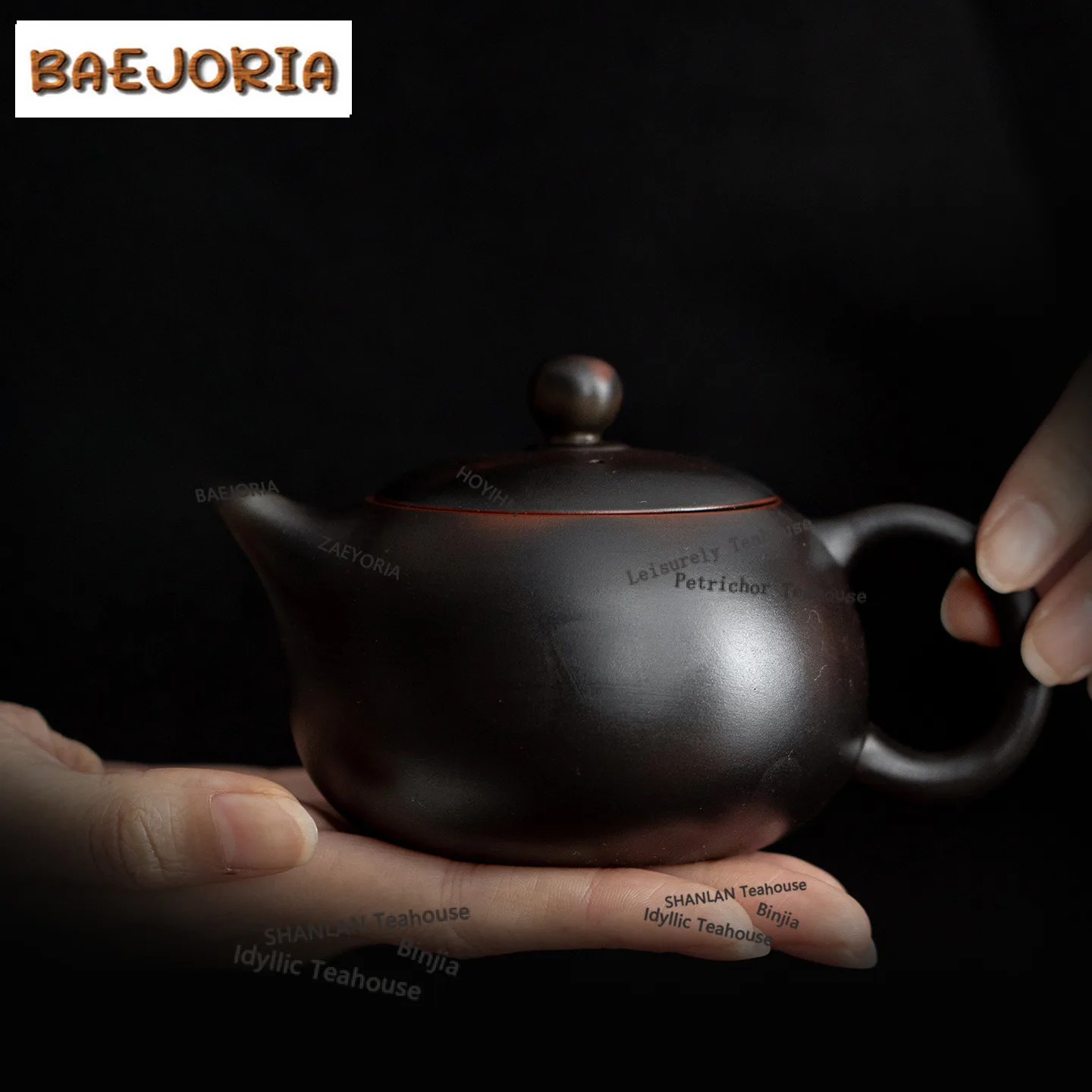 BAEJORIA 210ML Purple Pottery Xishi Teapot Creative Tea Infuser Pot Tea Maker Kettle With Ball Hole Tea Ceremony Accessorie Gift