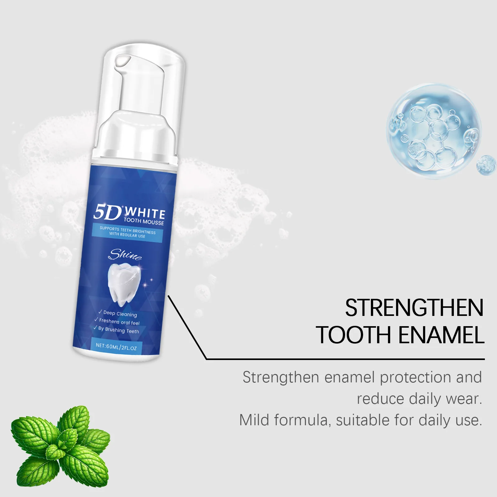 Teeth Cleansing Mousses Keep Fresh Freshing Breath Daily Care Remove Smoke Stains Bleaching Deep Clean Tooth Brightening Mousse