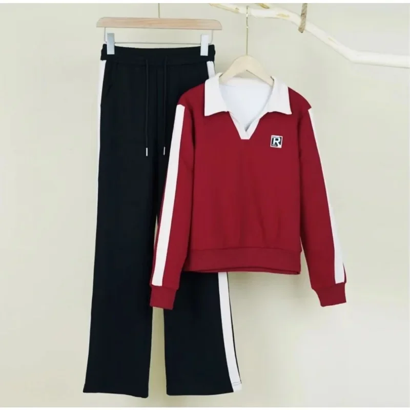 New Style Age-reducing Slimming Casual Sports Two-piece Suit Fashionable Women's 2025 Autumn