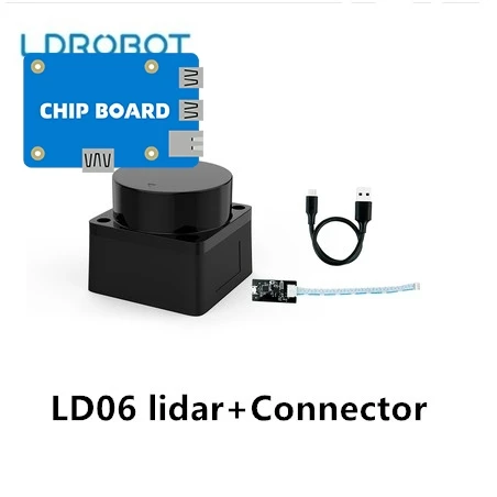 

LDROBOT LD06 LD19 LD14 LD14P Лазерный радар-лидар D200 Kit D300 Комплект для измерения диапазона в помещении и на открытом воздухе Картографирование SLAM ROS1 и ROS2