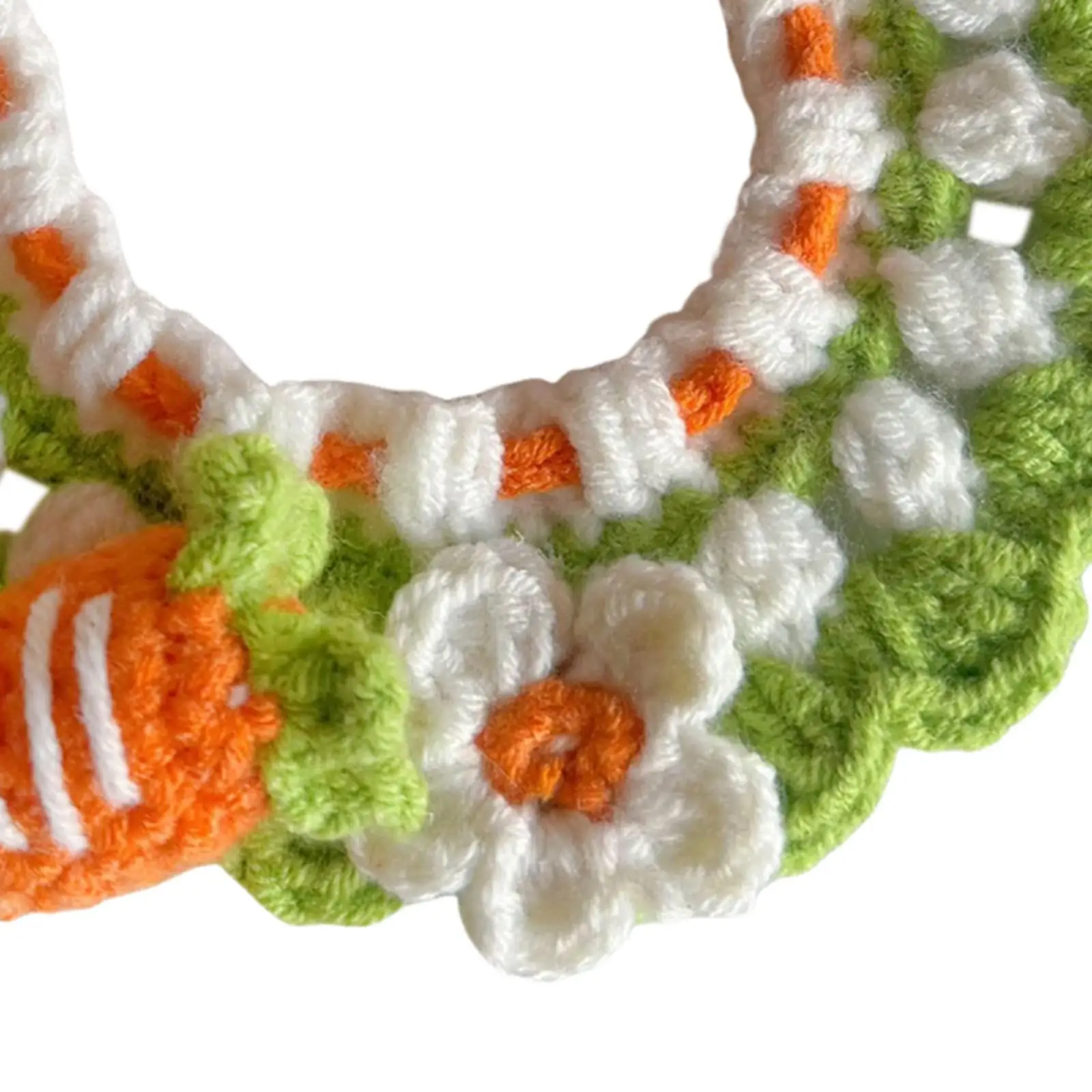 3xKnitted Cat Collar Handmade Knitting Collar for Festival Outdoor Photo Props radish