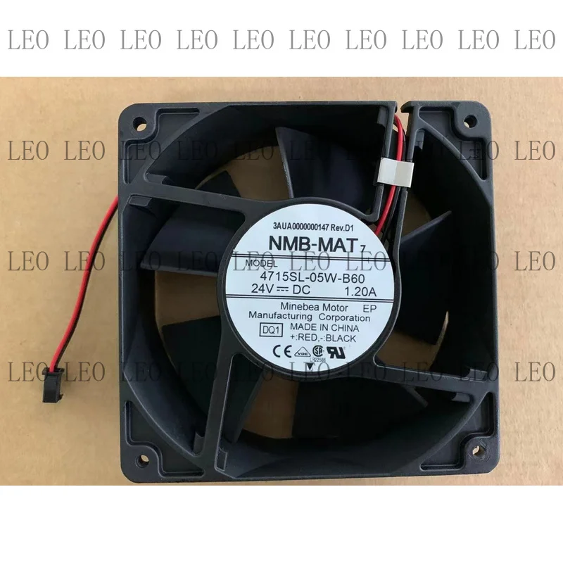 MY For Miriam NMB 120*120*38 4715SL-05W-B60 -DQ1 24V 1.2A aluminum frame fan