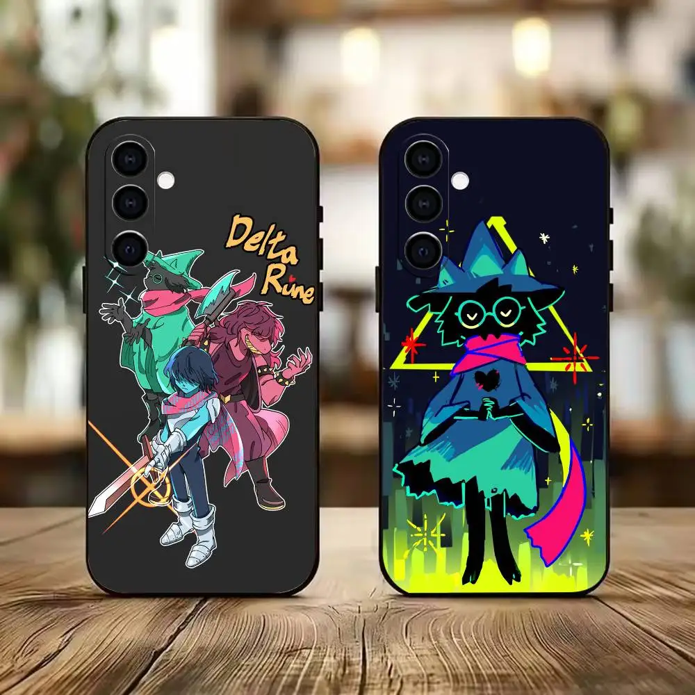 D-Deltarune Game Susie Black Soft Silicone Phone Case for Samsung A73 20,21,22,31,32,52,53,72