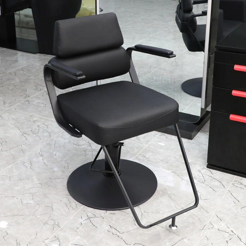 Peluquería, silla de celebridad de Internet, elevador hacia abajo, salón de peluquería, taburete simple moderno especial, corte de pelo, permanente y teñido, silla de peluquero