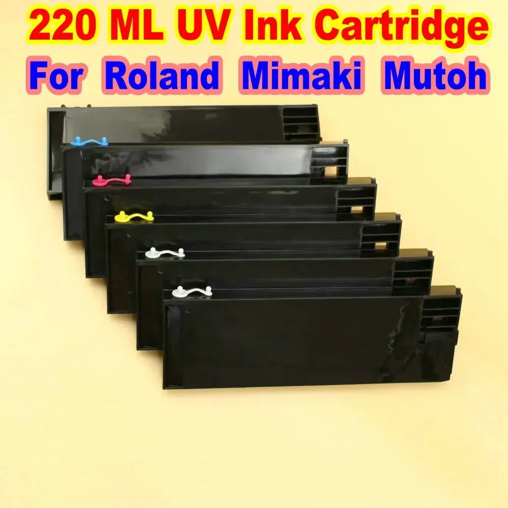 

Printer UV Printing 220ml Ink Cartridge for Roland Mimaki Mutoh Refillable Empty Print Cartridge for UV Printer Consumables Part