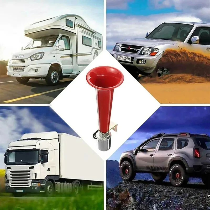 

12V/24V 600dB Super Loud Air Horn Trumpet Compressor For Car Truck Boat Train Weather-resistant Powerful and durable air horns