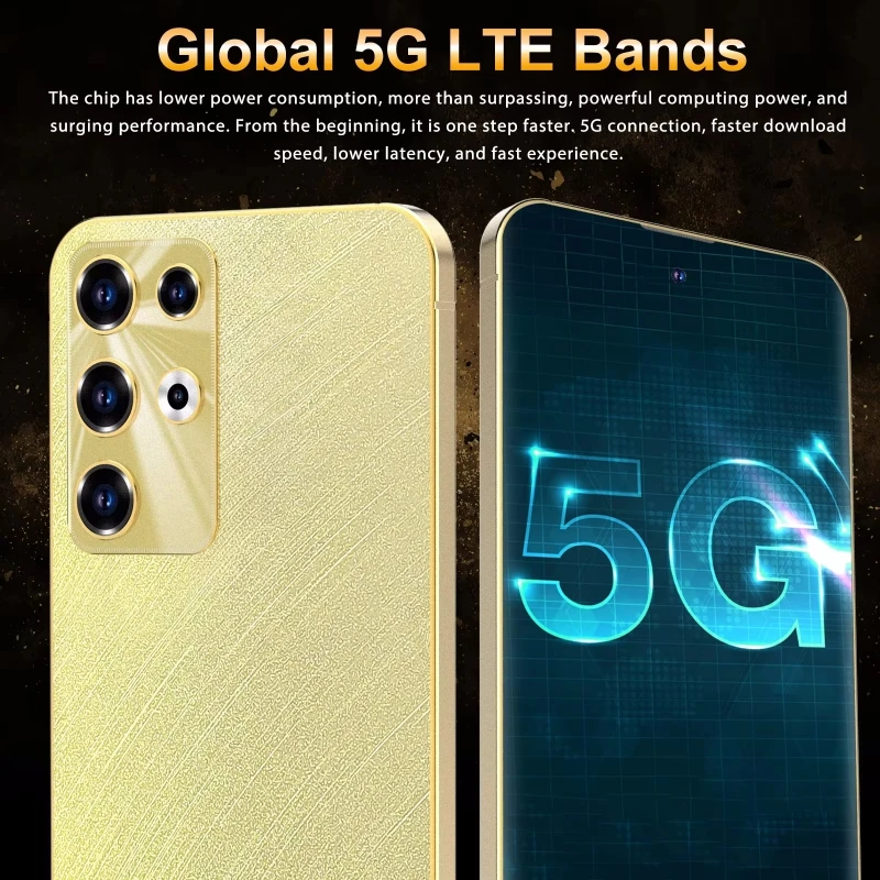 هاتف ذكي جديد 5G A75 Pro هواتف محمولة 10core ثنائي الشريحة هاتف 7.3 بوصة أندرويد Qualcomm8 Gen 2 فتح الهواتف المحمولة Celulares