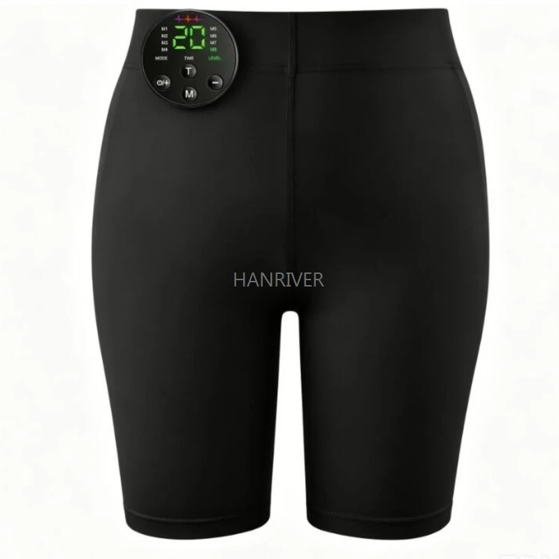 EMS Shaping Yoga Shorts Smart Rechargeable High Elastic Buttock Trainer Fitness Pants for Men Women Gym Running