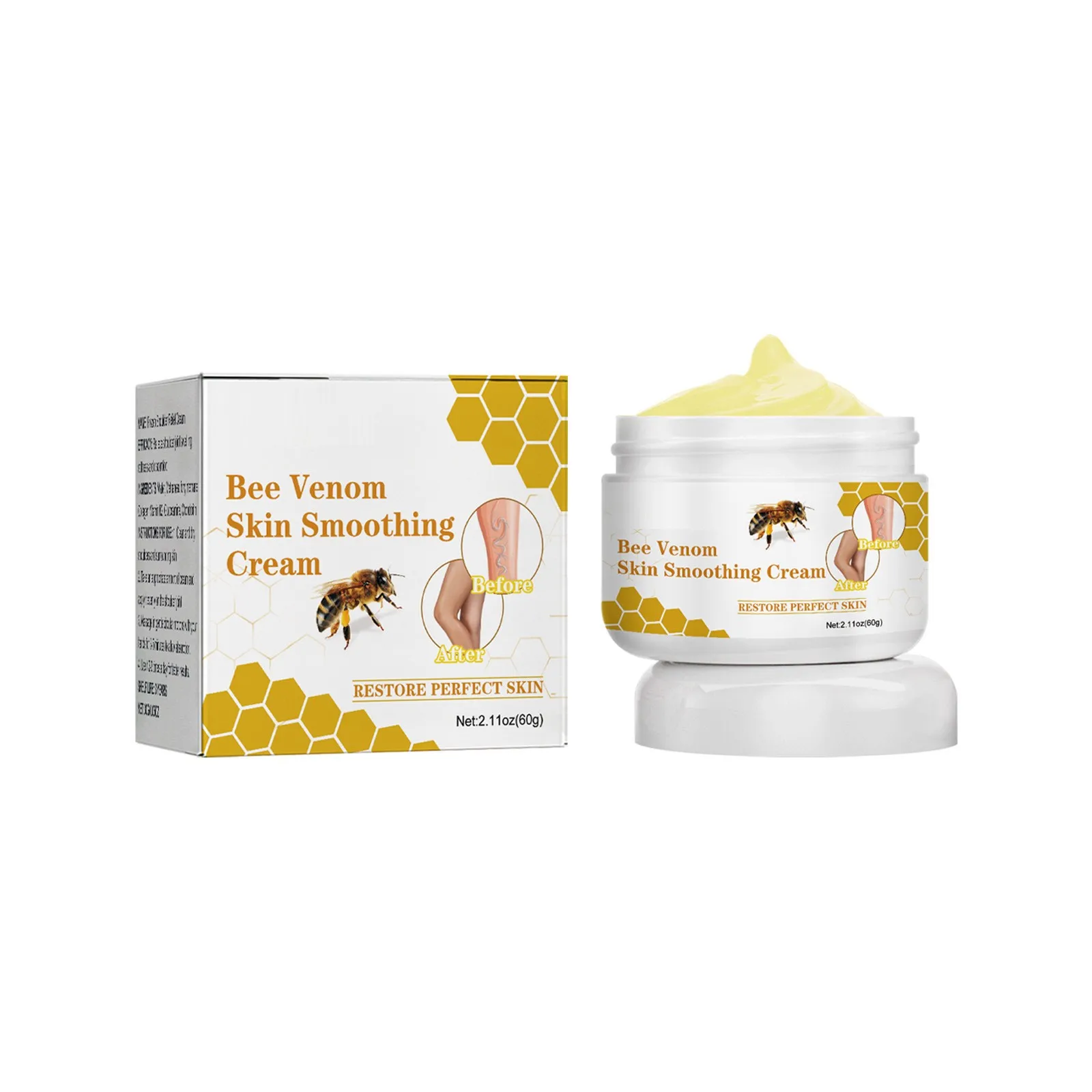 Ximonth Bee Venom Vein Repair Cream Varicose Vein Treatment to Repair Bent Veins clear the blood vessels Skin Smoothing Cream