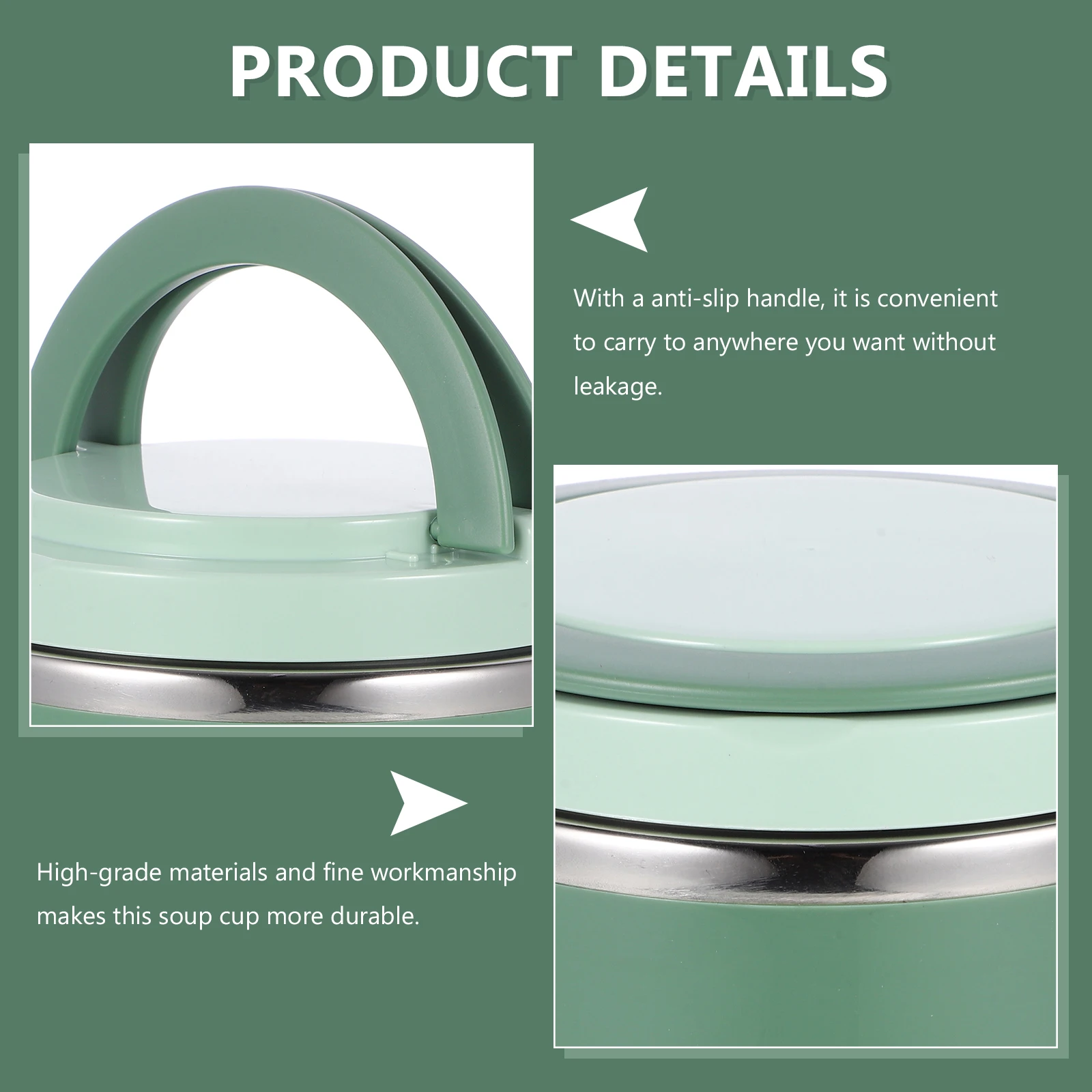 

Breakfast Cup Soup Sealed Hot Food Container Insulated Bowl Mug with Lid Stainless Steel Lunch Jar Oatmeal Office Cups