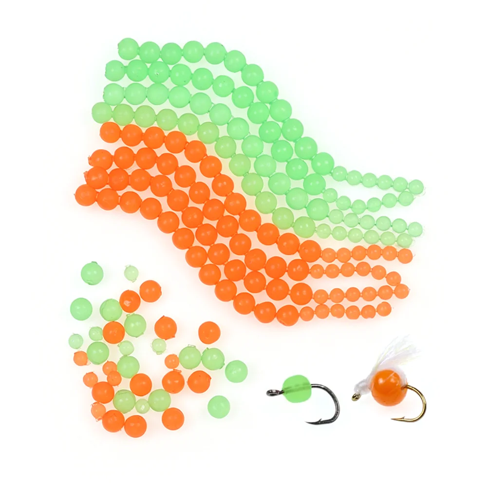 Huevos de Salmón Realistas de 3.5mm y 5.5mm, Material Suave para Atado de Moscas, para Anzuelos Triples, Señuelos de Pesca de Trucha y Steelhead