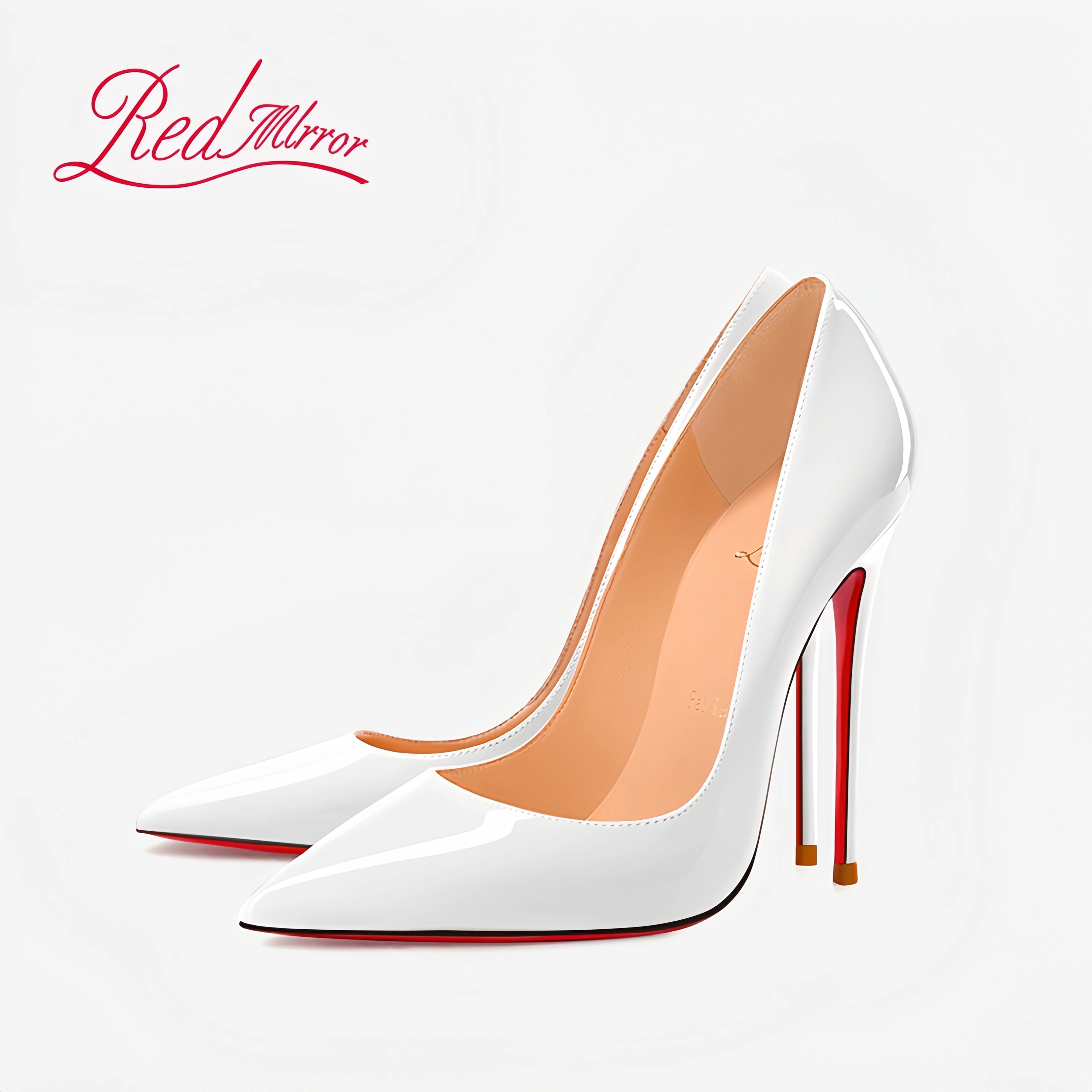 Women's High-heeled Shoes Red Bottoms Stiletto Pumps Black Naked Shallow Pointed Toe High Heels Luxury brand Prom Ladies Shoes